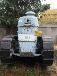 The FT-17 tank in the courtyard of the National Military Museum in Bucharest